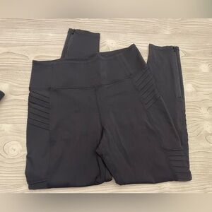 Athleta Delancey Moto Tight in Black